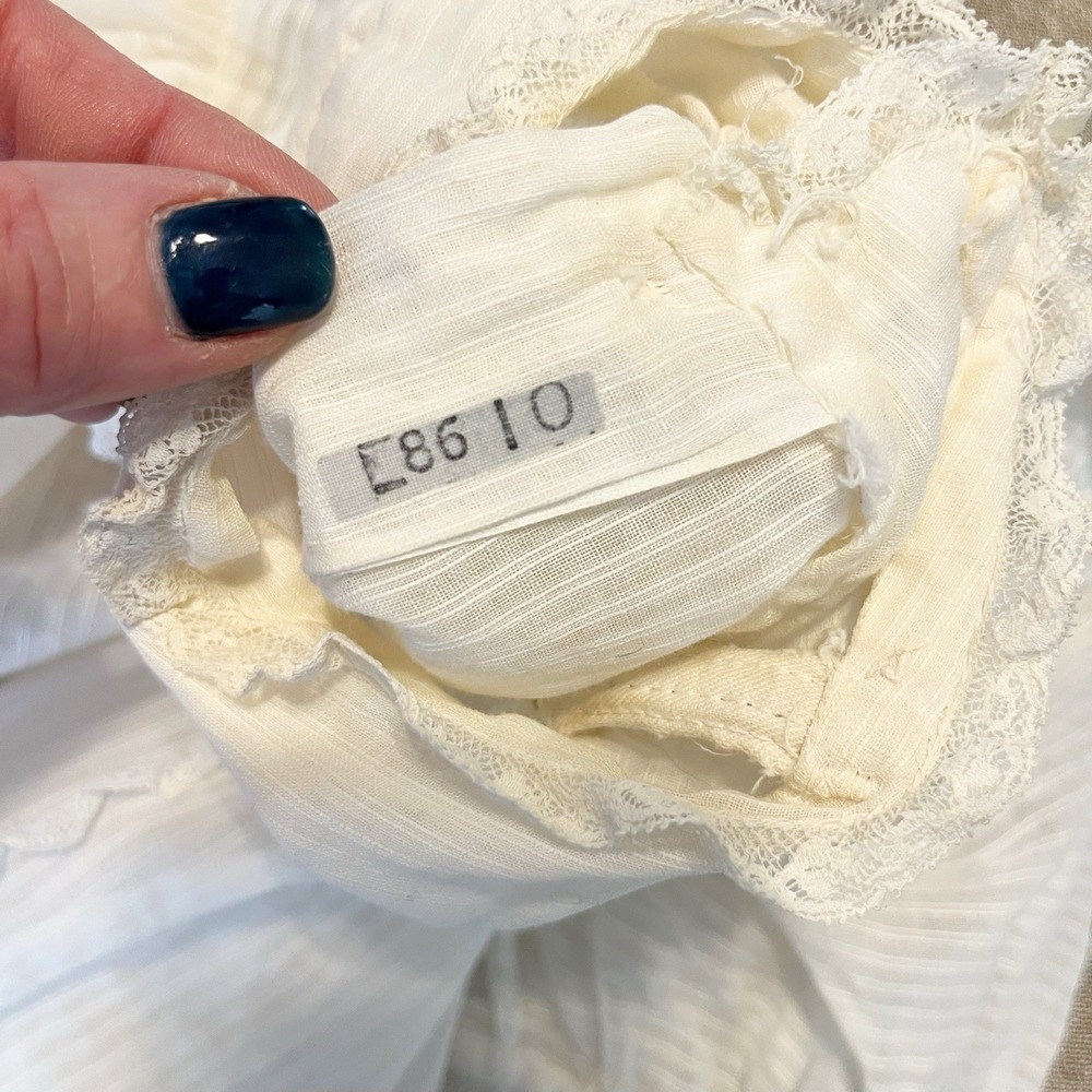 Edwardian Cotton Lace Blouse Handmade - Picture 13 of 16